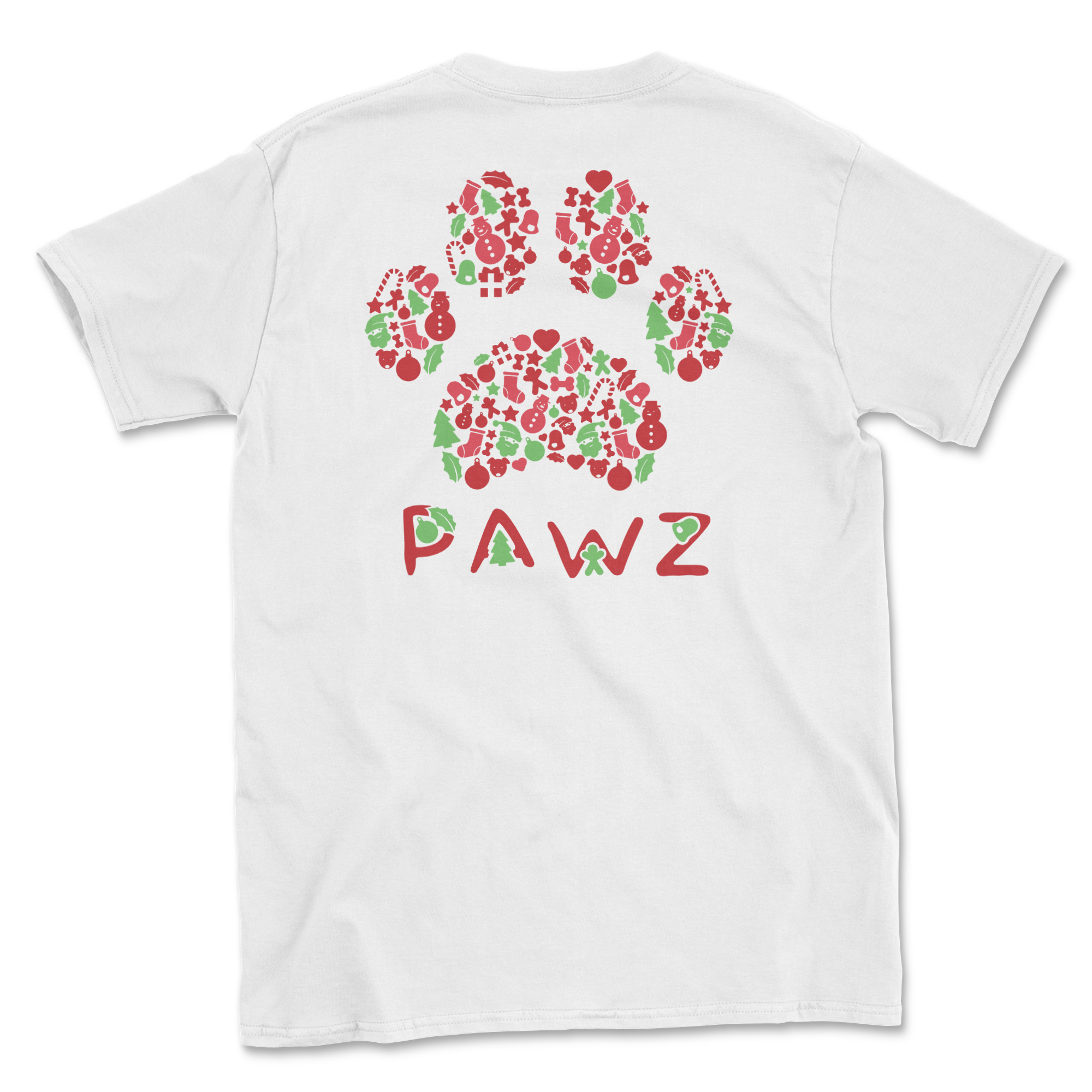 Christmas Icons Paw (Adult Short Sleeve T-Shirt)