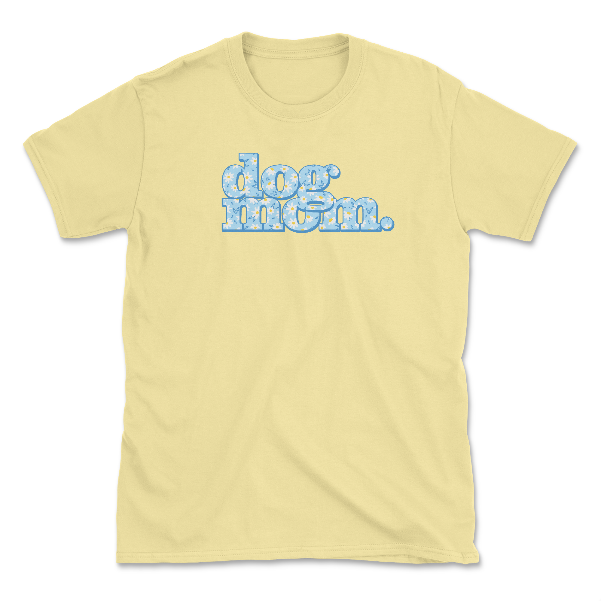 Dog Mom Daisy (Front Print) (Adult Short Sleeve T-Shirt)
