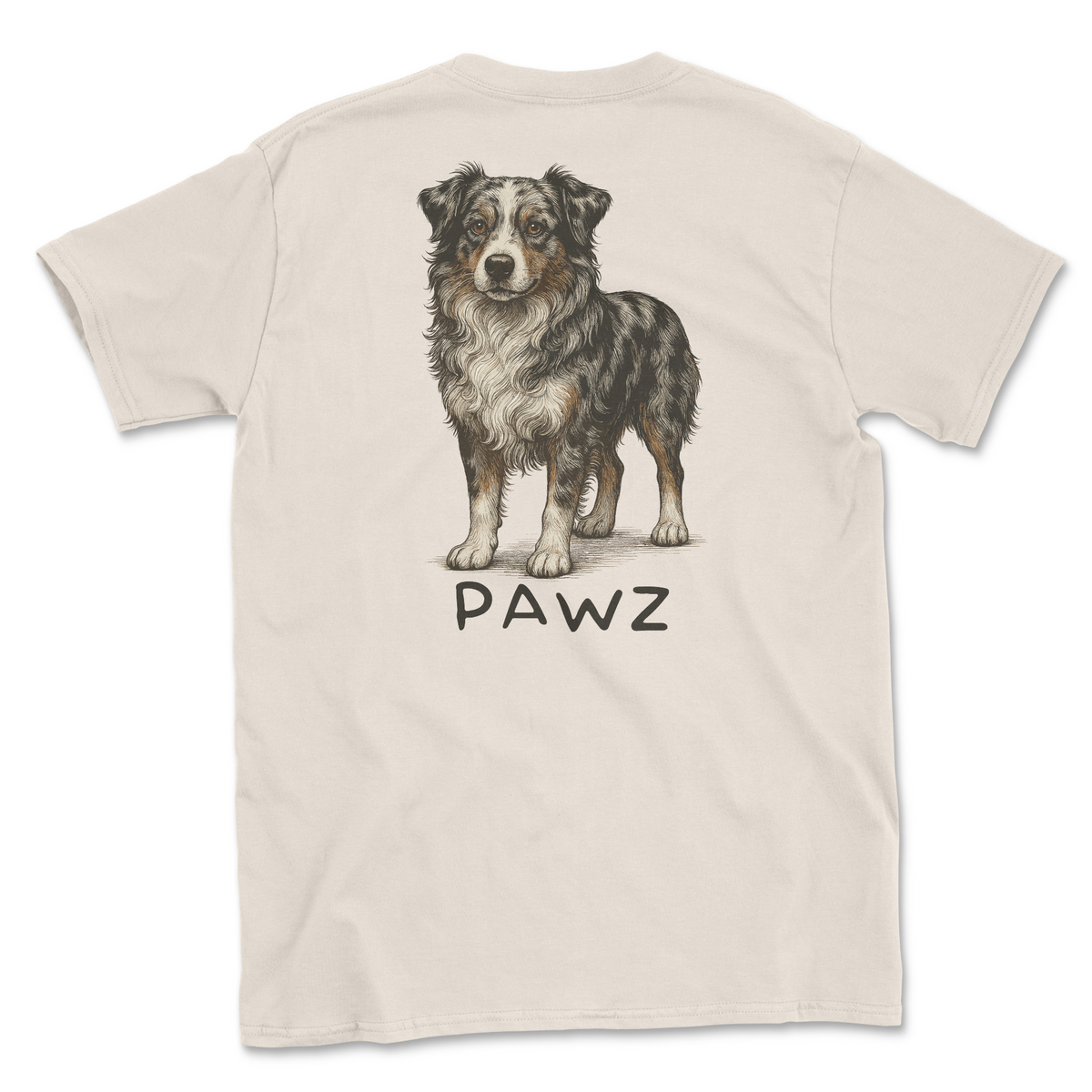 Blue Merle Aussie (Adult Short Sleeve T-Shirt)