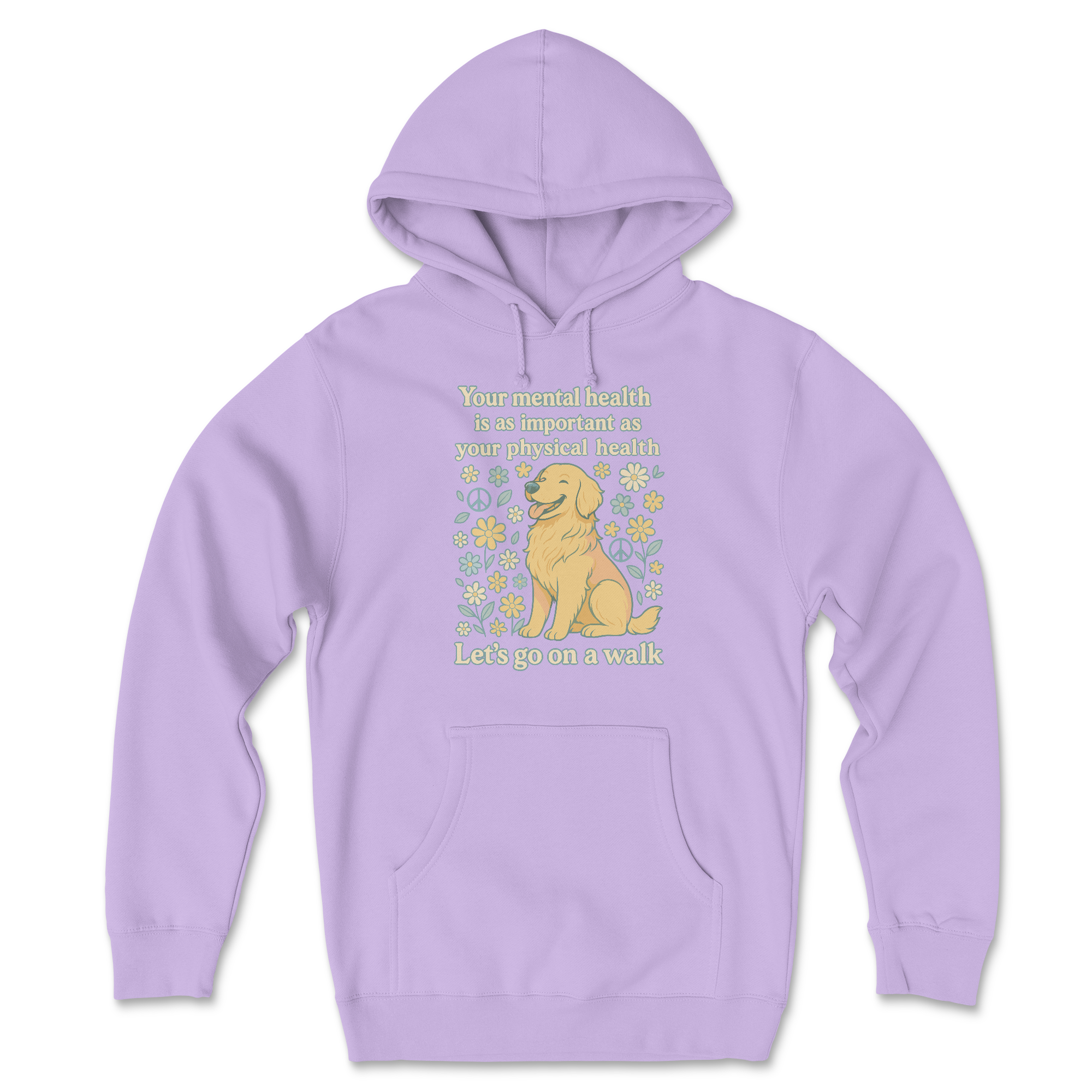 Mental Health Walk (Front Print) (Adult Hoodie)