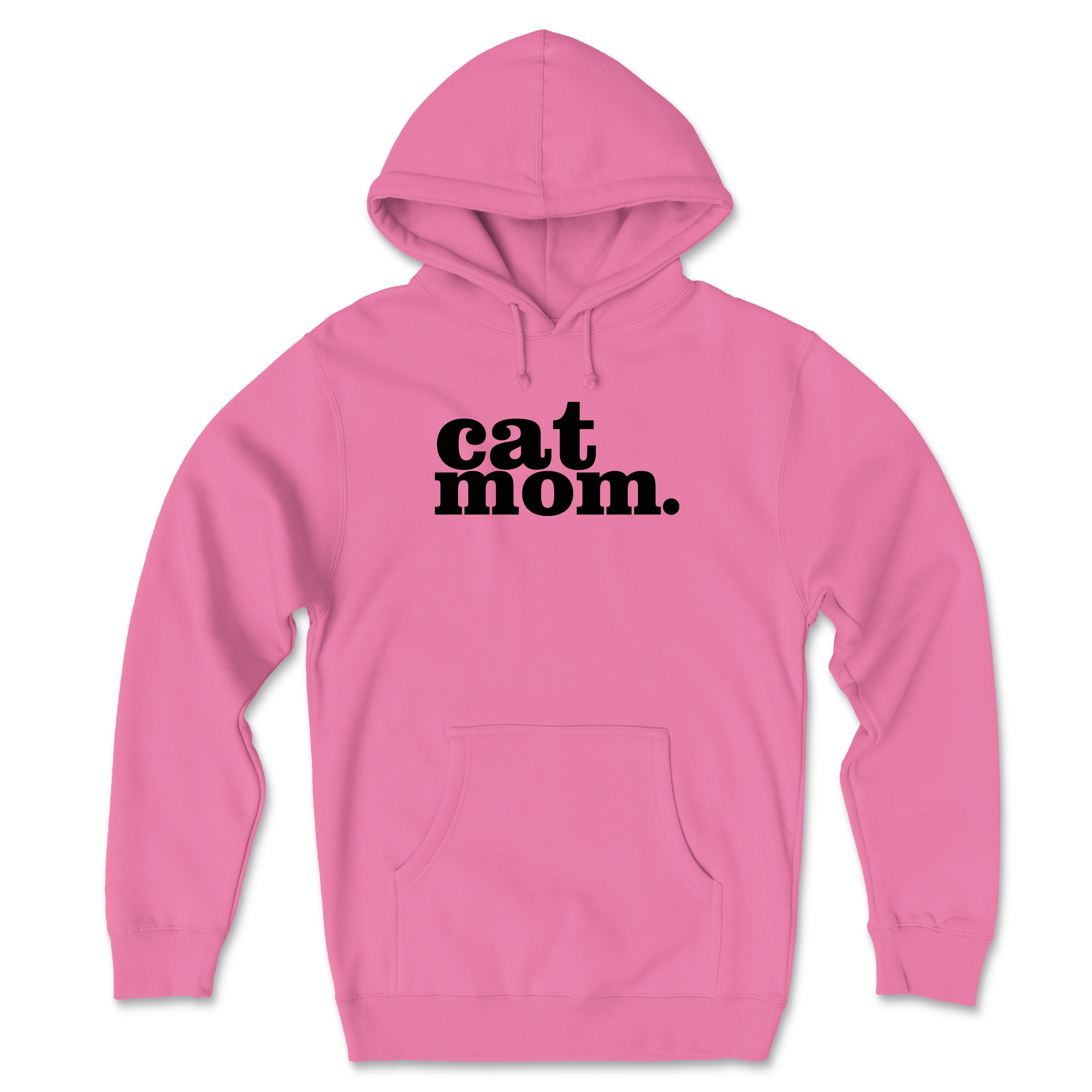 Cat Mom - Front Print (Adult Hoodie)