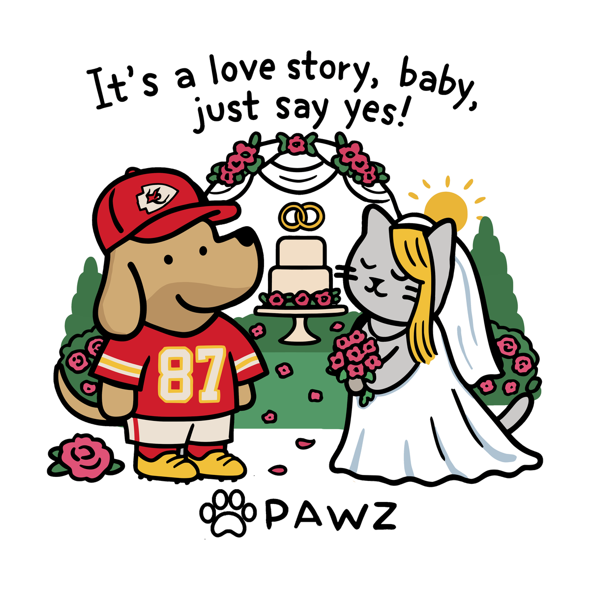 Love Story - White (Adult Hoodie)