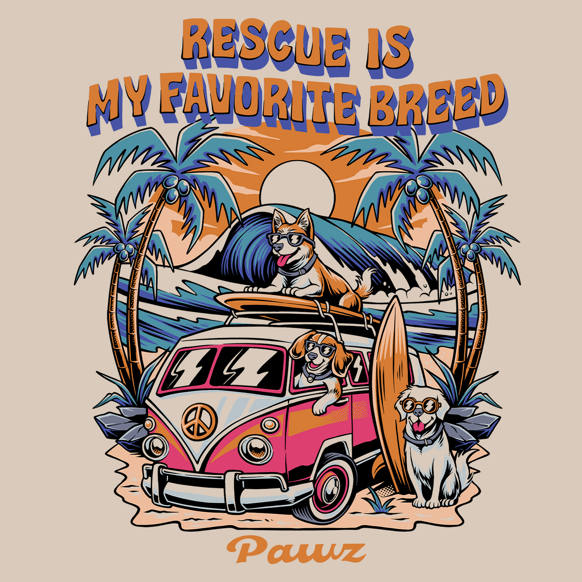 Rescue Bus (Adult Short Sleeve T-Shirt)