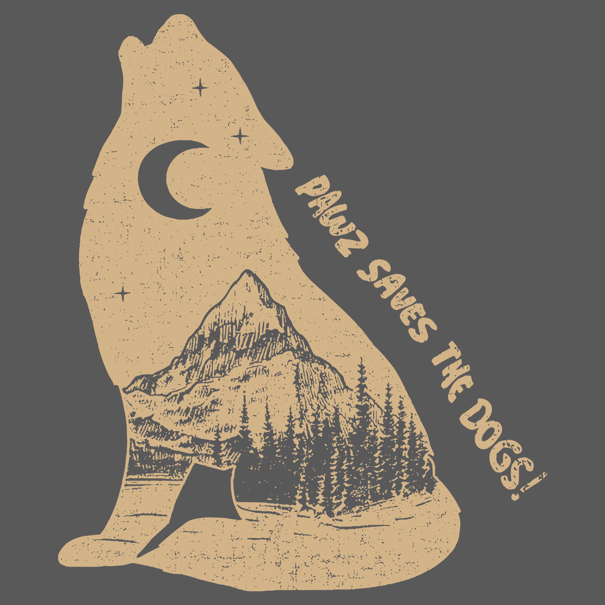 Howling Pup (Adult Tank Top)