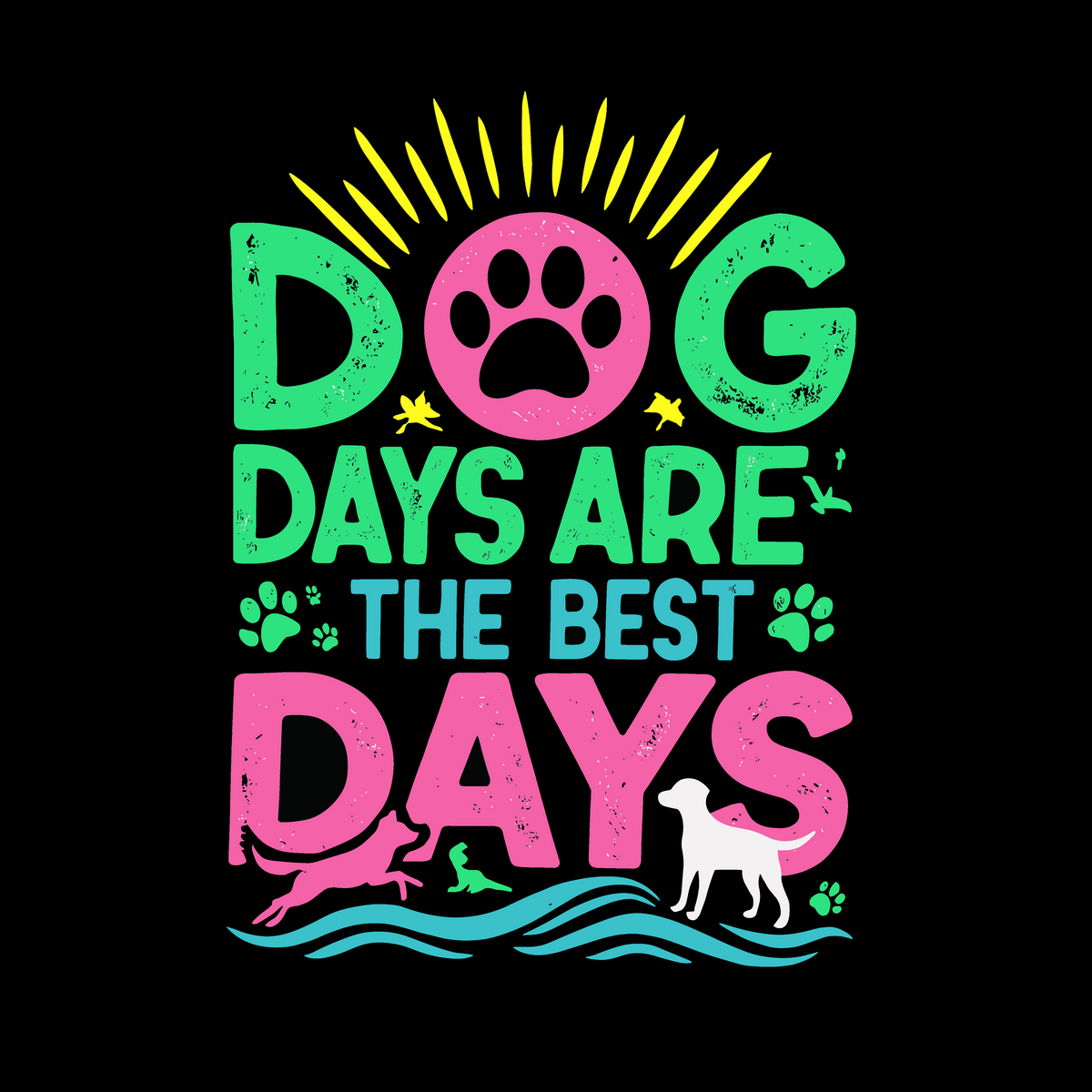 Dog Days (Adult Short Sleeve T-Shirt)