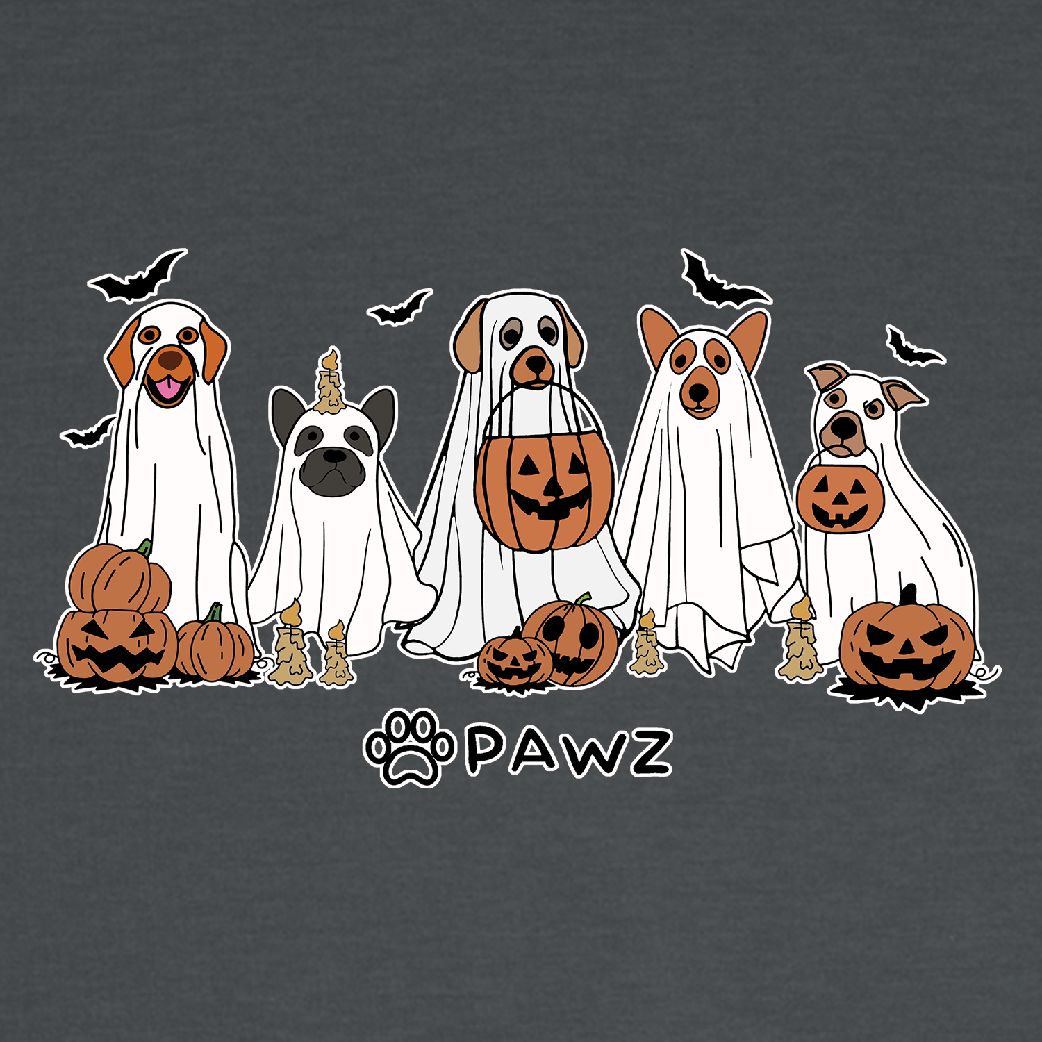 Spooky Squad (Front Print) (Adult Crewneck)