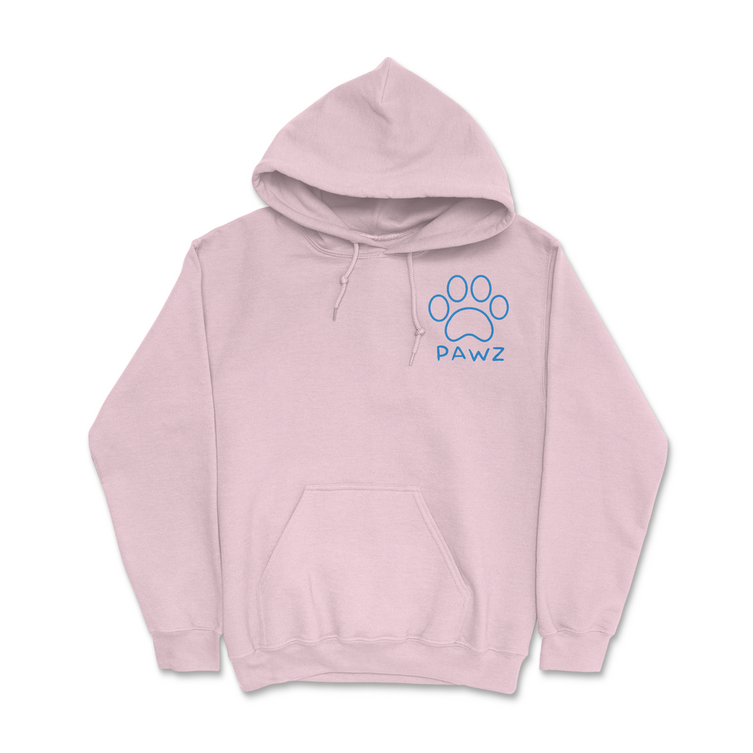 Salty Pawz Pink/ Royal (Adult hoodie)