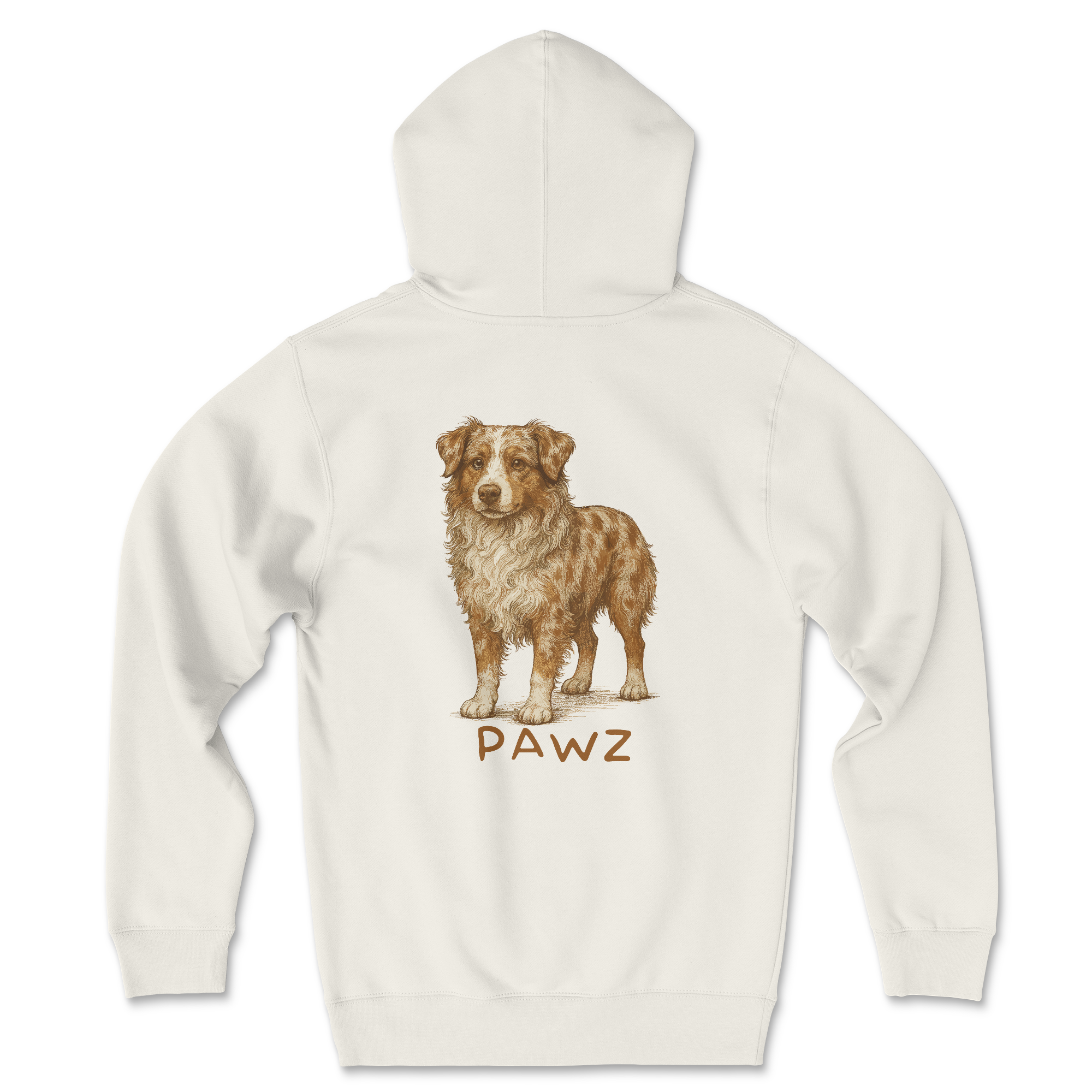 Red Merle Aussie (Adult Hoodie)