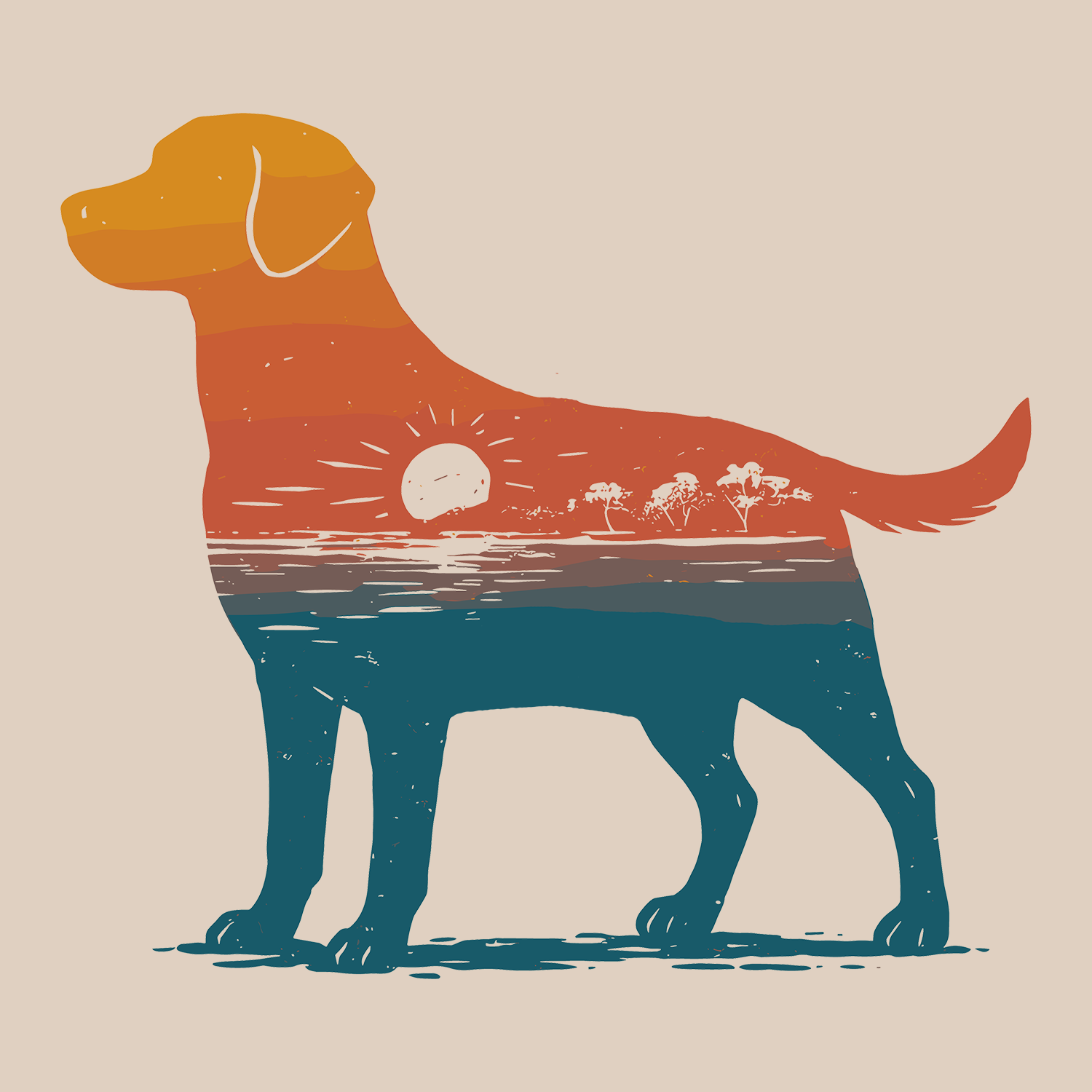 Coastal Canine (Adult Short Sleeve T-Shirt)